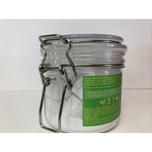 Bath Sugar Cubes Shea Moisture African Water Mint Ginger Soothes 7.5oz - Picture 2 of 4
